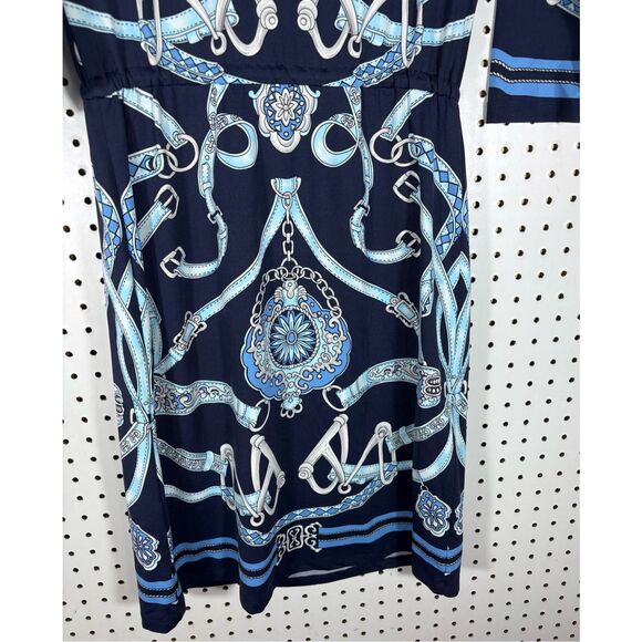 J.McLaughlin nautical chain print Marianne dress size XS - Picture 6 of 9